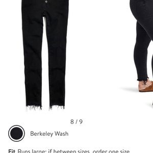 9” button high rise skinny jeans in Berkeley
